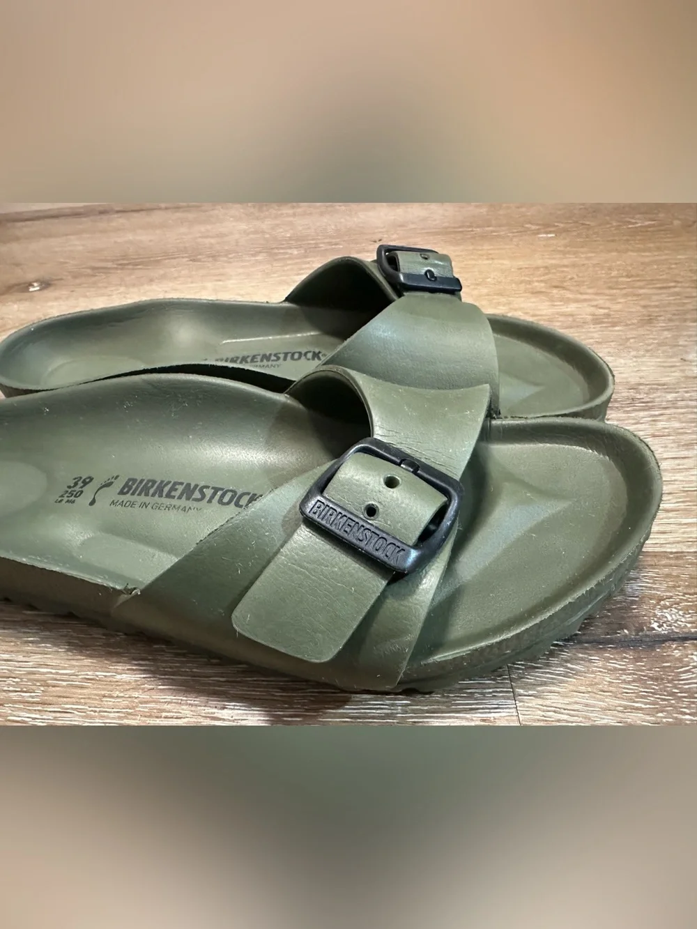 Birkenstock EVA Madrid Slide Sandals - Olive